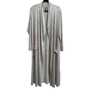 32 Degrees Women's Cardigan Duster Longline Open Front Long Sleeve Sz Large